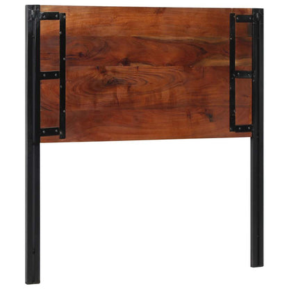 Reclaimed Wood & Iron Headboard - 100 cm Solid Elegance