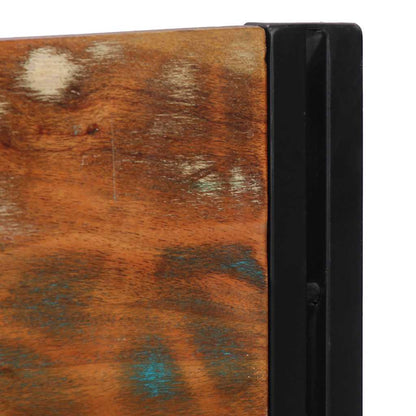 Reclaimed Wood & Iron Headboard - 100 cm Solid Elegance