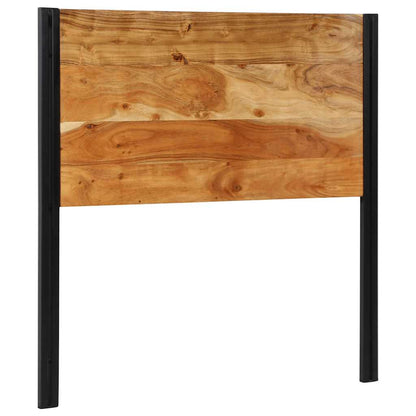 Solid Acacia & Iron Headboard - 100 cm Rustic Charm
