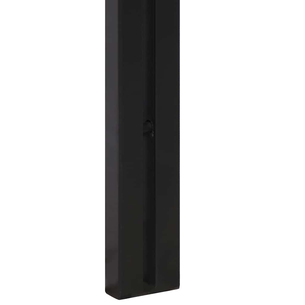 Solid Acacia Wood & Iron Headboard - 140 cm, Rustic Charm