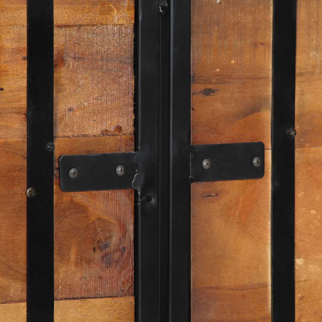 Eco-Chic 160cm Reclaimed Wood & Iron Headboard