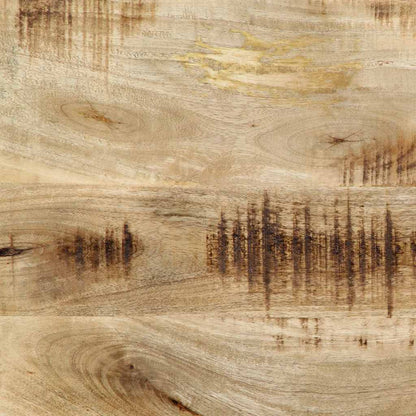 Solid Mango Wood & Iron Headboard - 180 cm Natural Elegance