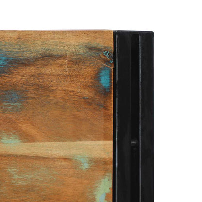 Rustic Reclaimed Wood & Iron Headboard 180 cm - Solid Elegance