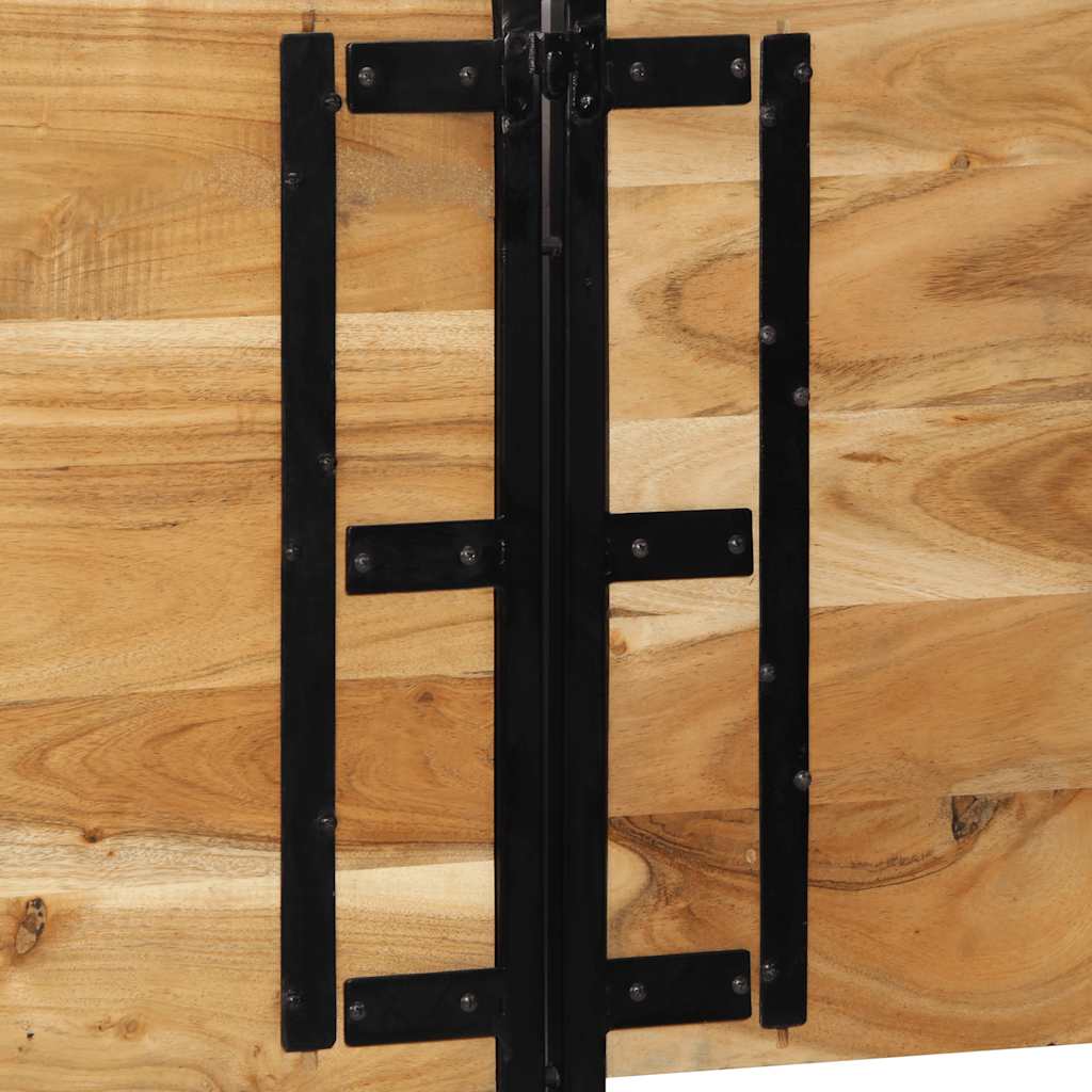 Solid Acacia & Iron Headboard, 180 cm - Stylish & Durable Design