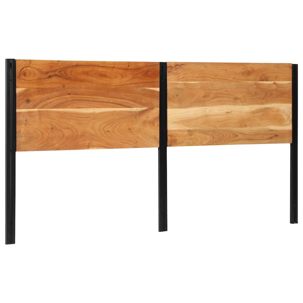 Solid Wood Acacia & Iron Headboard, 200 cm - Rustic Elegance