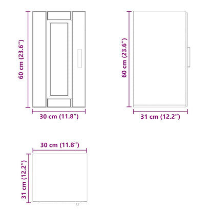 Kitchen Wall Cabinet Porto White Engineered Wood