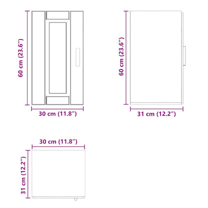 Kitchen Wall Cabinet Porto Old Wood Engineered Wood