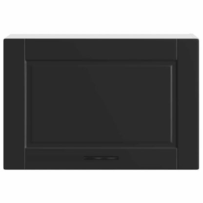 Kitchen Wall Cabinet Porto Black Engineered Wood