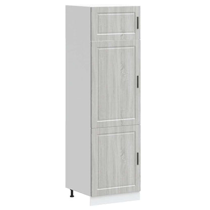 Kitchen Cupboard "Porto" Grey Sonoma Engineered Wood