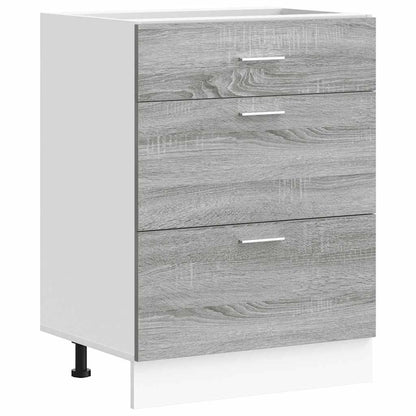 Kitchen Base Cabinet Lyon Grey Sonoma Engineered Wood