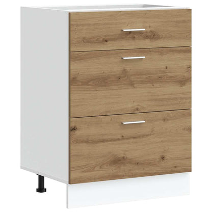 Kitchen Base Cabinet Lyon Artisan Oak Engineered Wood