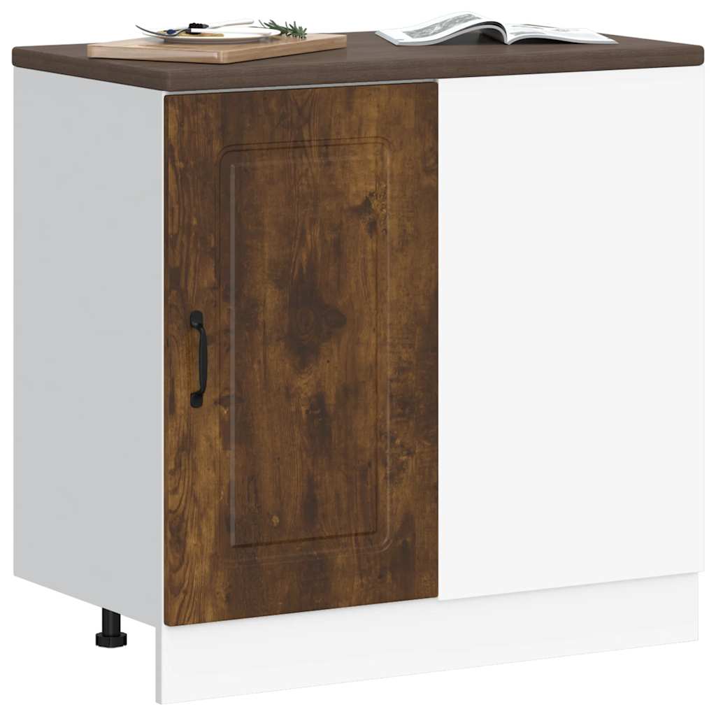 Kitchen Base Cabinet Kalmar Smoked Oak Engineered Wood