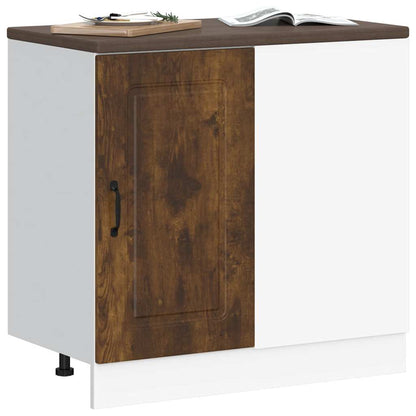 Kitchen Base Cabinet Kalmar Smoked Oak Engineered Wood