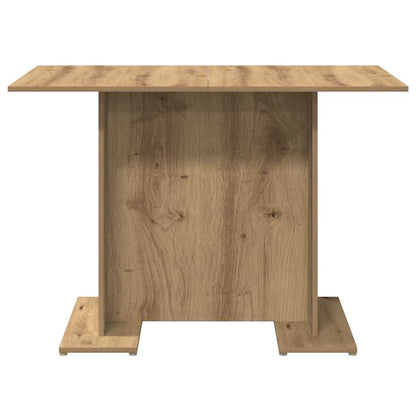 Artisan Oak Dining Table - 110x60x75 cm, Engineered Wood