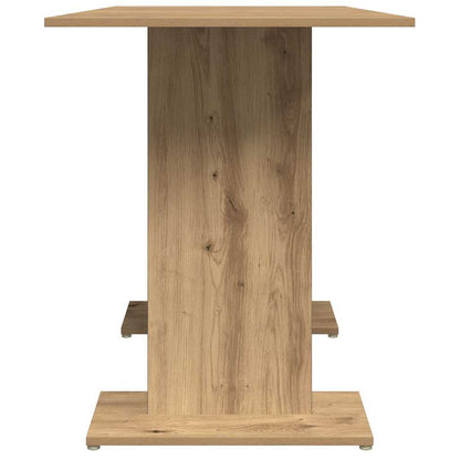 Artisan Oak Dining Table - 110x60x75 cm, Engineered Wood