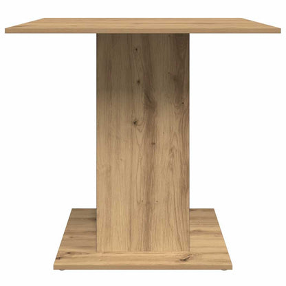 Compact Artisan Oak Dining Table 80x80x75 cm - Engineered Wood