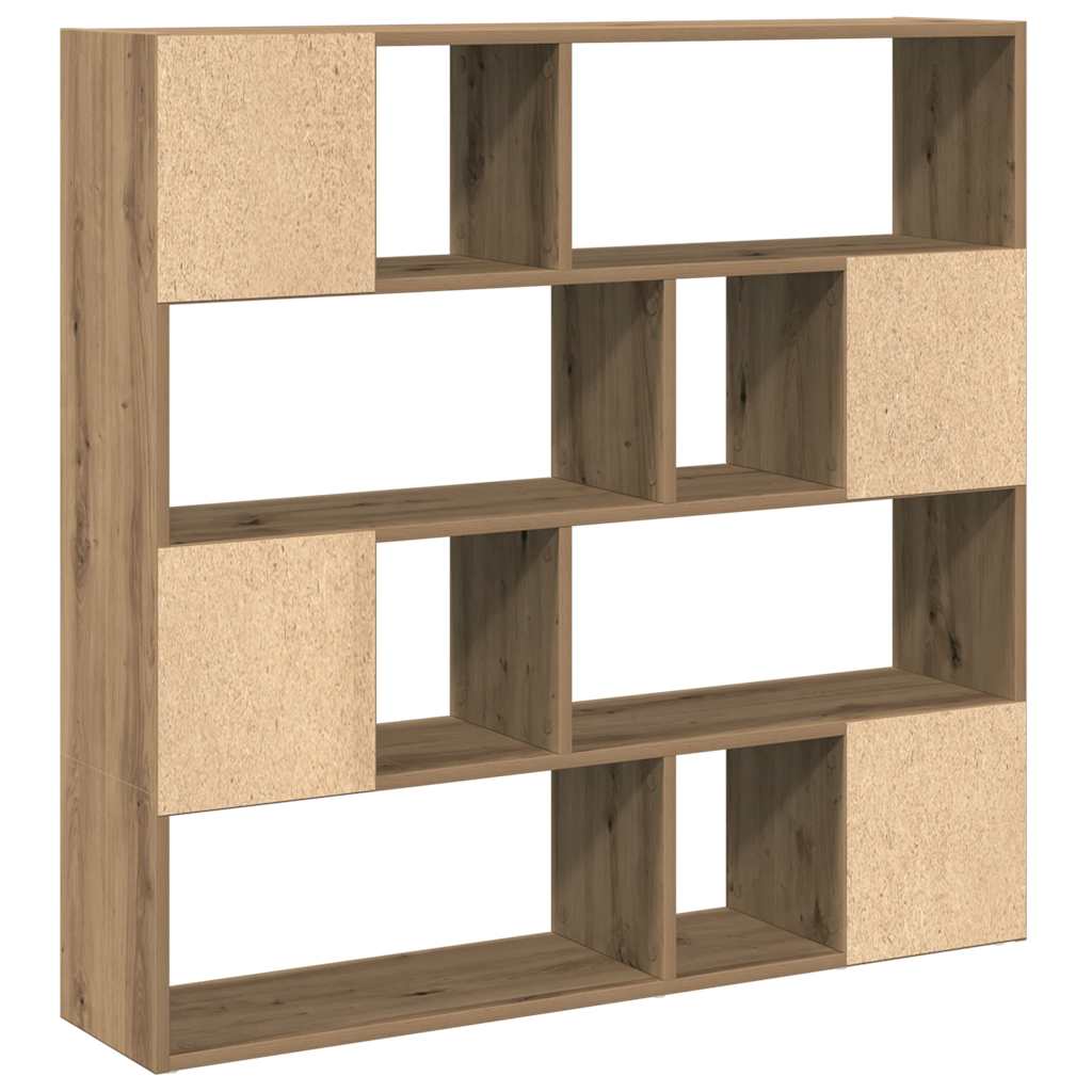 Artisan Oak Book Cabinet/Room Divider, 105x24x102 cm