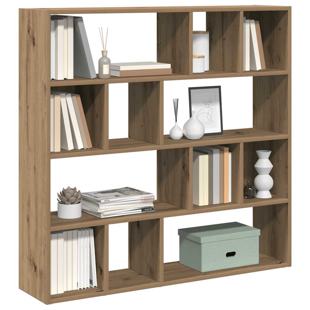 Artisan Oak Book Cabinet/Room Divider, 105x24x102 cm