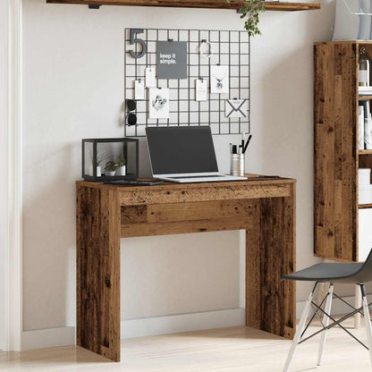 Vintage Engineered Wood Desk 90x40x72 cm - Rustic Charm Office Furniture
