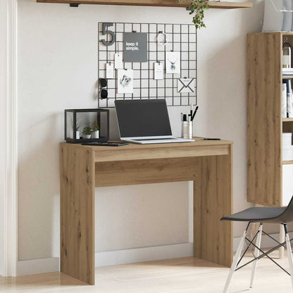 Oak Desk Artisan - 90x40x72 cm Engineered Wood Office Table