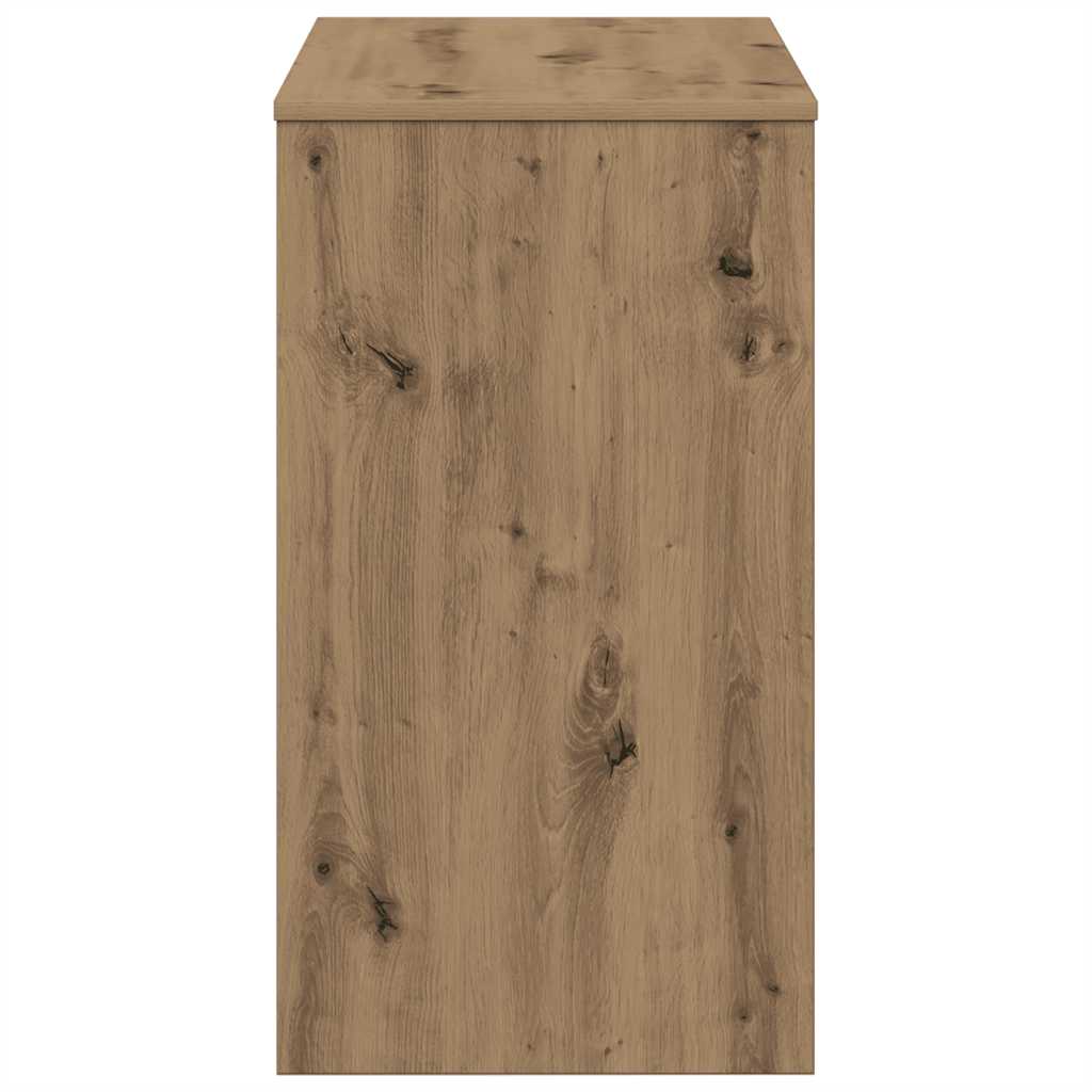 Oak Desk Artisan - 90x40x72 cm Engineered Wood Office Table