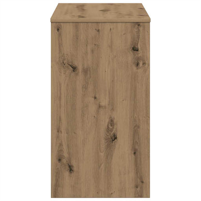 Oak Desk Artisan - 90x40x72 cm Engineered Wood Office Table