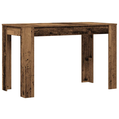 Rustic Engineered Wood Dining Table 120x60x76 cm - Vintage Style