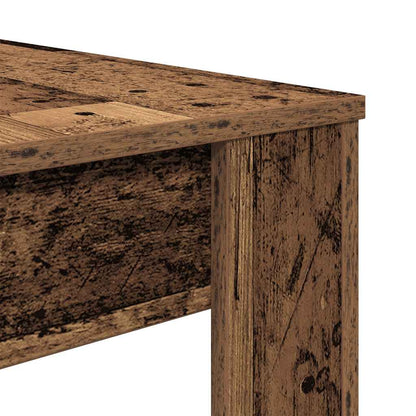 Rustic Engineered Wood Dining Table 120x60x76 cm - Vintage Style