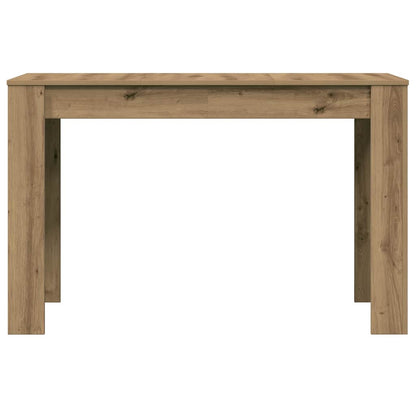 Artisan Oak Dining Table 120x60x76 cm - Engineered Wood Design