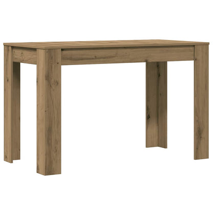 Artisan Oak Dining Table 120x60x76 cm - Engineered Wood Design