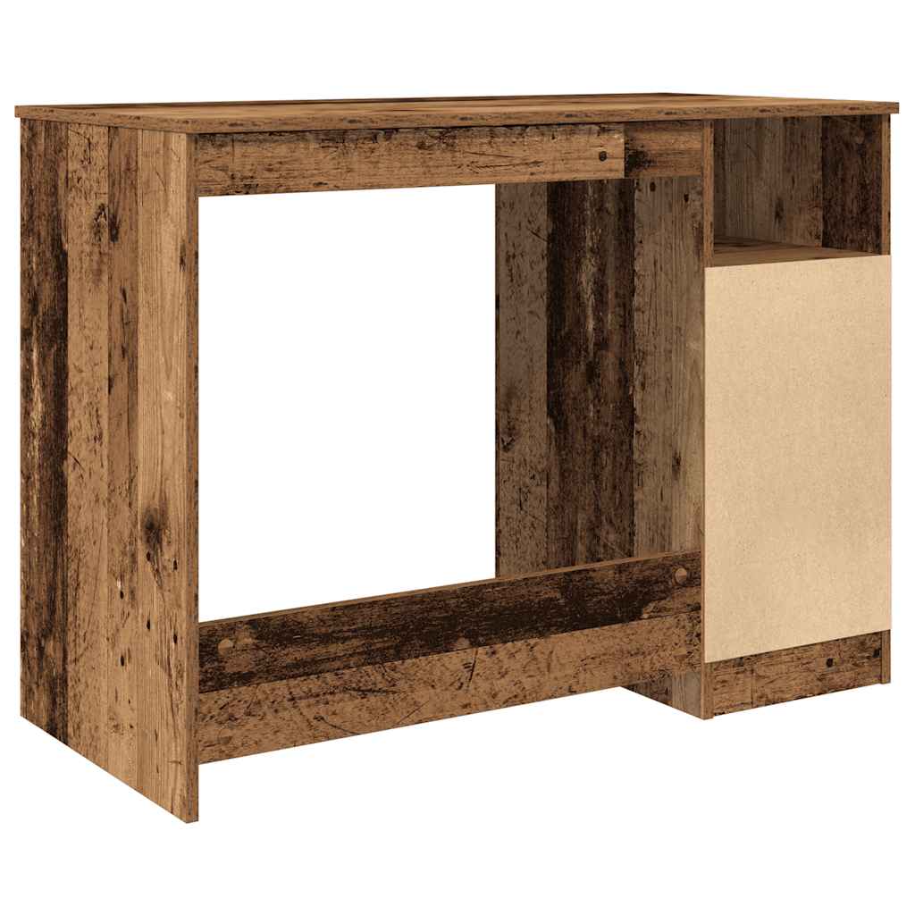 Rustic Engineered Wood Desk, 102x76x50 cm, Vintage Finish