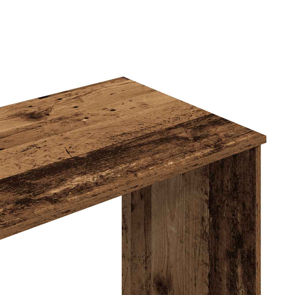 Rustic Engineered Wood Desk, 102x76x50 cm, Vintage Finish