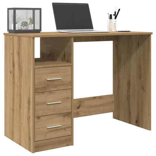 Elegant Desk Artisan Oak, 102x76x50 cm, Engineered Wood