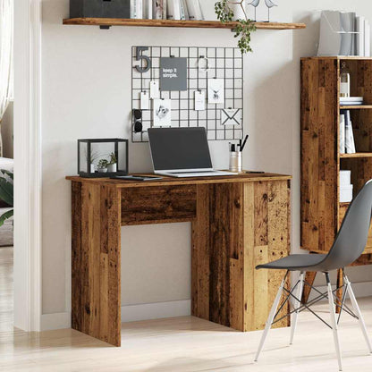 Vintage Engineered Wood Desk, 100x55x75 cm, Rustic Charm