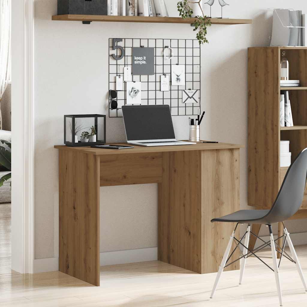 Stylish Oak Desk 100x55x75 cm - Durable Engineered Wood