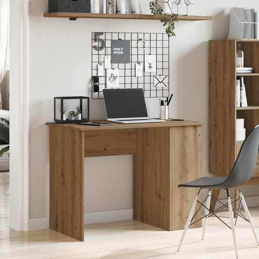 Stylish Oak Desk 100x55x75 cm - Durable Engineered Wood