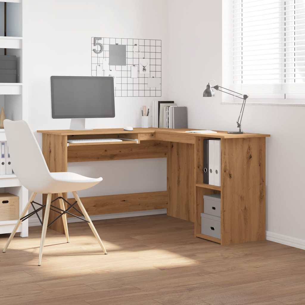 Corner Desk Artisan Oak - Engineered Wood, 120x140x75 cm