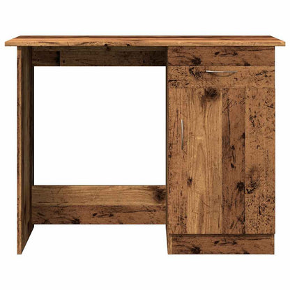 Rustic Engineered Wood Desk - 100x50x76 cm - Vintage Charm