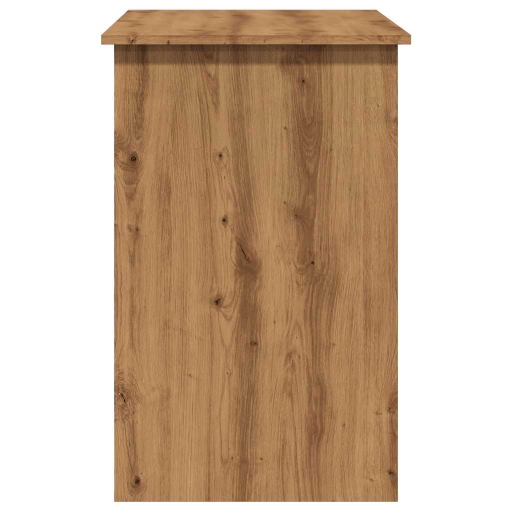 Compact Artisan Oak Desk - Engineered Wood, 100x50x76 cm
