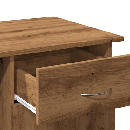 Compact Artisan Oak Desk - Engineered Wood, 100x50x76 cm