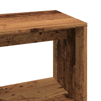 Vintage-Style Corner Desk, 200.5x50x76 cm, Engineered Old Wood Finish