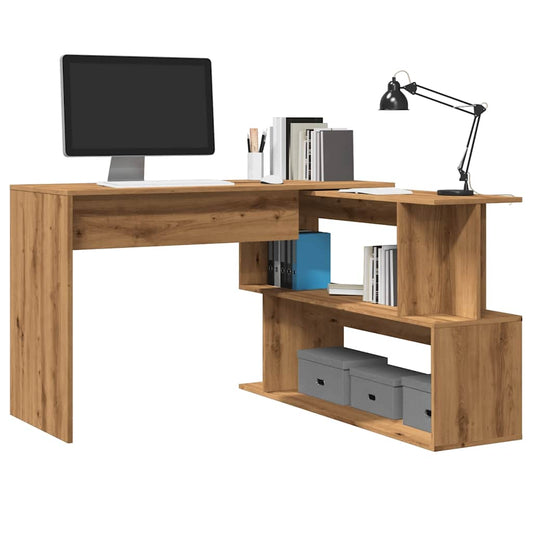 Artisan Oak Corner Desk 200.5x50x76cm - Engineered Wood