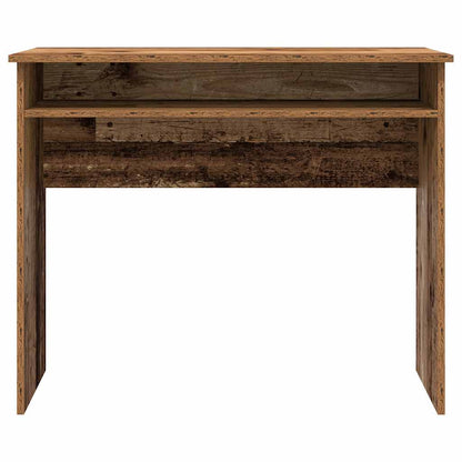 Rustic Engineered Wood Desk, 90x50x74 cm, Antique Finish