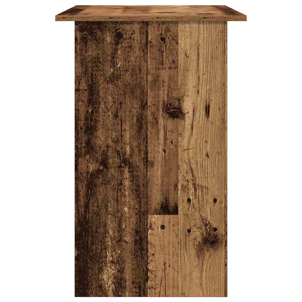 Rustic Engineered Wood Desk, 90x50x74 cm, Antique Finish