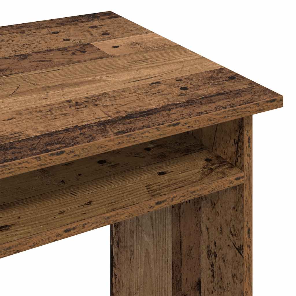 Rustic Engineered Wood Desk, 90x50x74 cm, Antique Finish