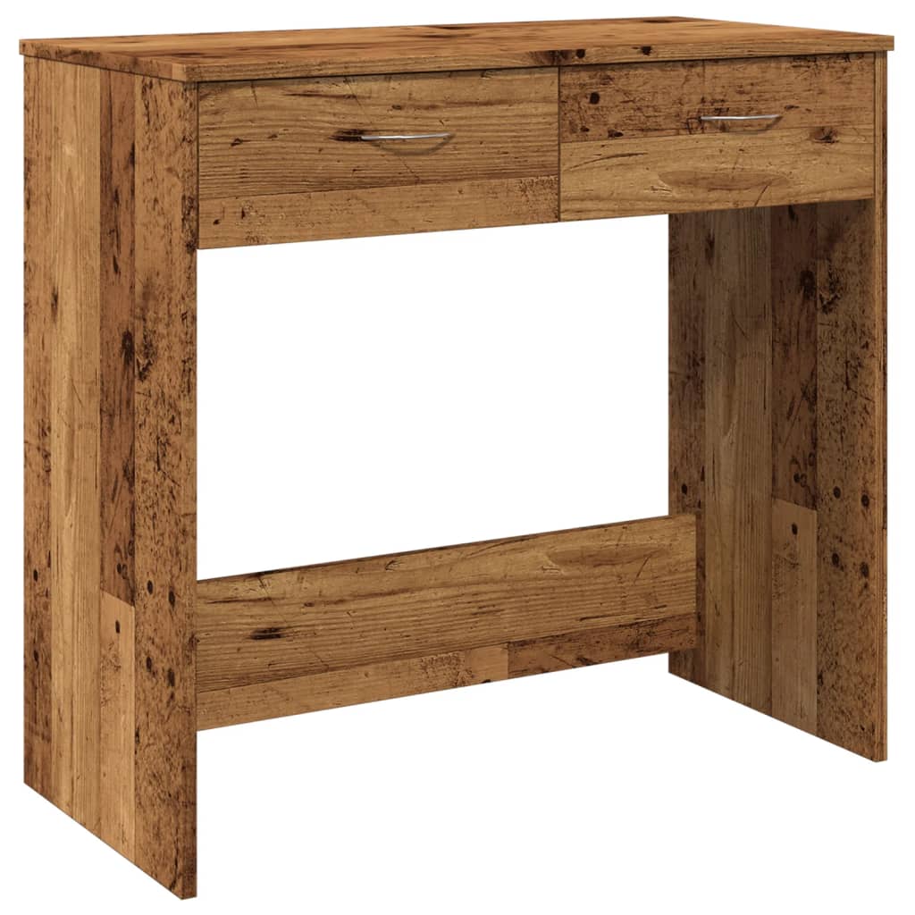 Rustic Engineered Wood Desk, 80x40x75 cm, Vintage Finish