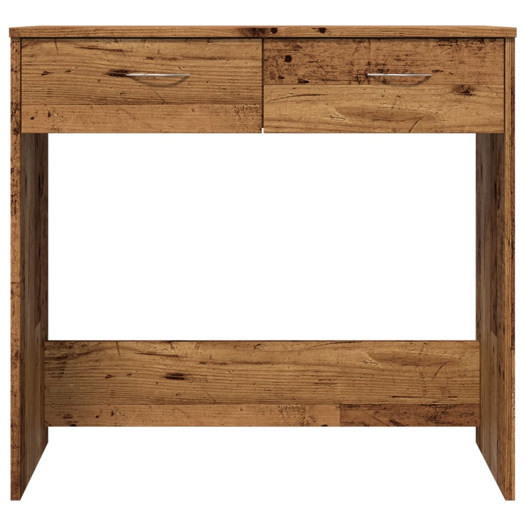 Rustic Engineered Wood Desk, 80x40x75 cm, Vintage Finish