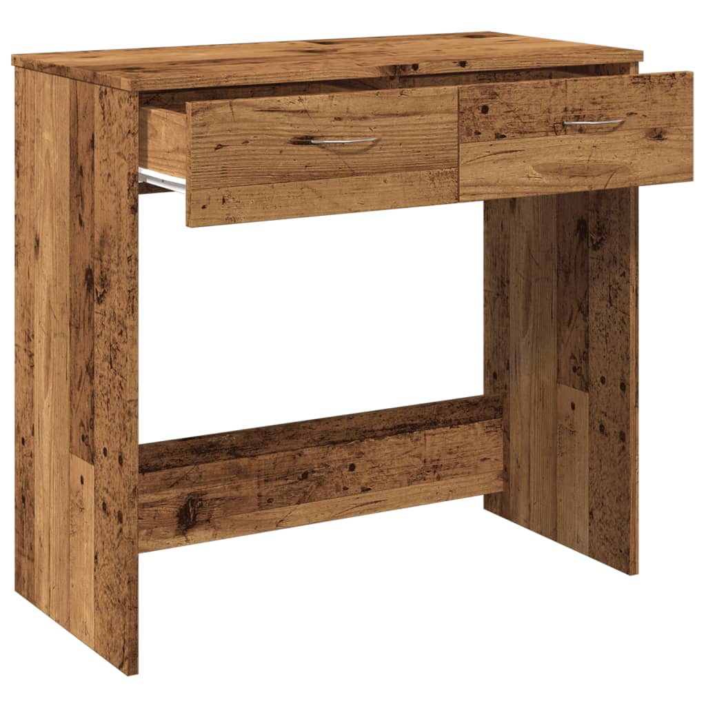 Rustic Engineered Wood Desk, 80x40x75 cm, Vintage Finish