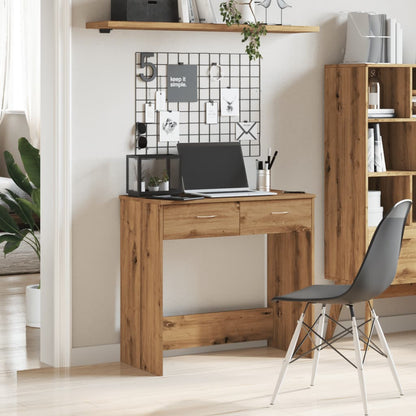 Oak Desk Artisan 80x40x75 cm - Durable Engineered Wood
