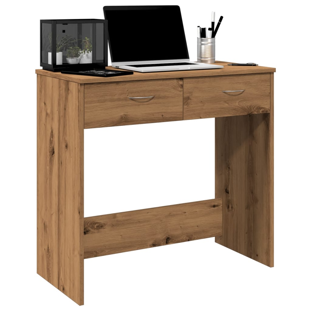 Oak Desk Artisan 80x40x75 cm - Durable Engineered Wood